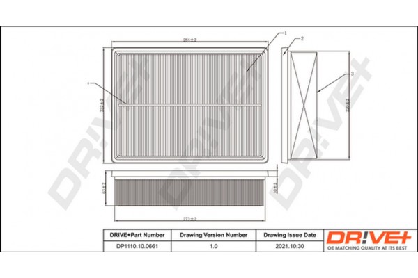 Dr!ve+ Φίλτρο Αέρα - DP1110.10.0661