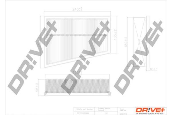Dr!ve+ Φίλτρο Αέρα - DP1110.10.0664