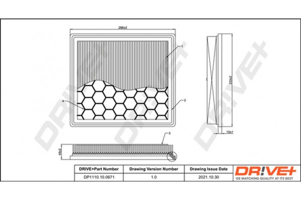 Dr!ve+ Φίλτρο Αέρα - DP1110.10.0671