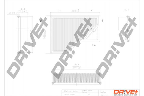 Dr!ve+ Φίλτρο Αέρα - DP1110.10.0685