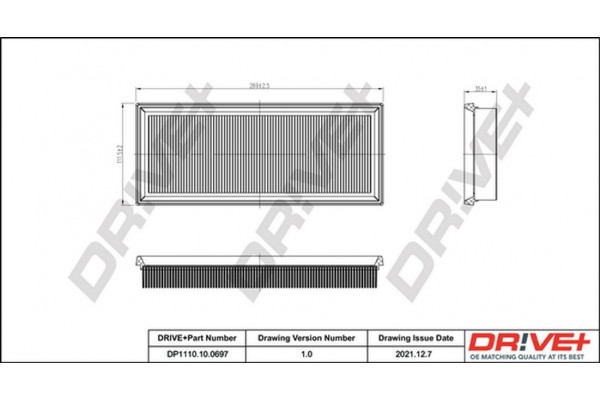 Dr!ve+ Φίλτρο Αέρα - DP1110.10.0697