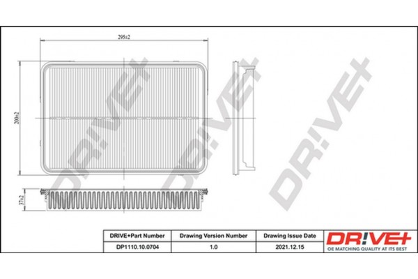 Dr!ve+ Φίλτρο Αέρα - DP1110.10.0704