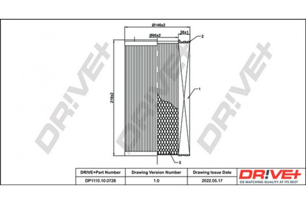 Dr!ve+ Φίλτρο Αέρα - DP1110.10.0728