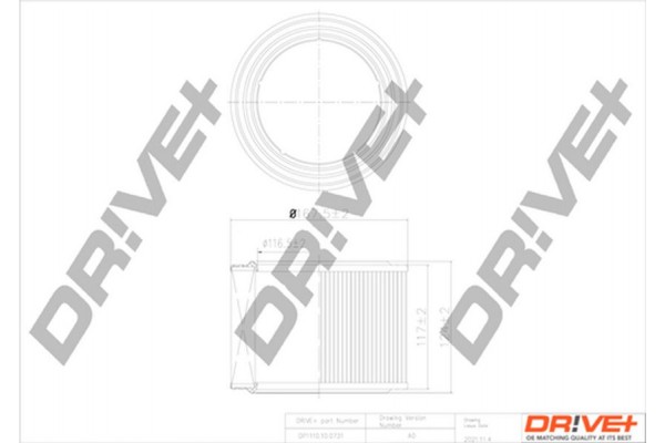 Dr!ve+ Φίλτρο Αέρα - DP1110.10.0731