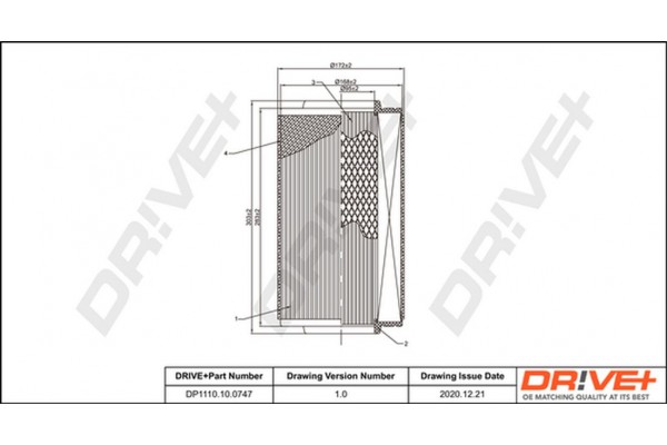 Dr!ve+ Φίλτρο Αέρα - DP1110.10.0747