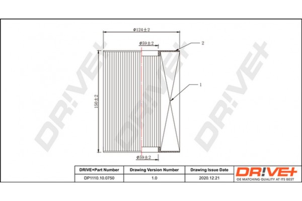 Dr!ve+ Φίλτρο Αέρα - DP1110.10.0750