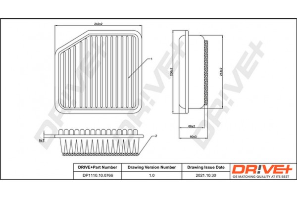 Dr!ve+ Φίλτρο Αέρα - DP1110.10.0766
