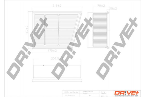 Dr!ve+ Φίλτρο Αέρα - DP1110.10.0771