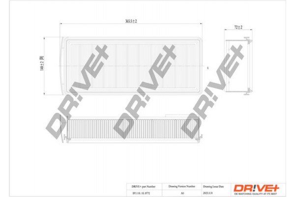 Dr!ve+ Φίλτρο Αέρα - DP1110.10.0772