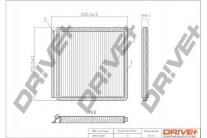 Dr!ve+ Φίλτρο, Αέρας Εσωτερικού Χώρου - DP1110.12.0008