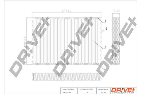 Dr!ve+ Φίλτρο, Αέρας Εσωτερικού Χώρου - DP1110.12.0011 Dr!ve+ Φίλτρο, Αέρας Εσωτερικού Χώρου - DP1110.12.0011