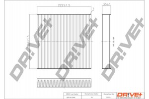 Dr!ve+ Φίλτρο, Αέρας Εσωτερικού Χώρου - DP1110.12.0026