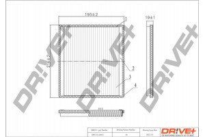 Dr!ve+ Φίλτρο, Αέρας Εσωτερικού Χώρου - DP1110.12.0033