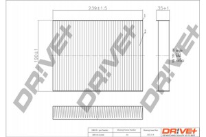 Dr!ve+ Φίλτρο, Αέρας Εσωτερικού Χώρου - DP1110.12.0040