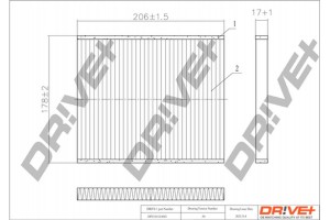 Dr!ve+ Φίλτρο, Αέρας Εσωτερικού Χώρου - DP1110.12.0045