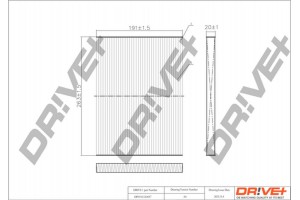 Dr!ve+ Φίλτρο, Αέρας Εσωτερικού Χώρου - DP1110.12.0057
