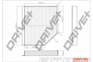 Dr!ve+ Φίλτρο, Αέρας Εσωτερικού Χώρου - DP1110.12.0058