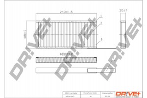Dr!ve+ Φίλτρο, Αέρας Εσωτερικού Χώρου - DP1110.12.0071