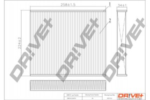 Dr!ve+ Φίλτρο, Αέρας Εσωτερικού Χώρου - DP1110.12.0074