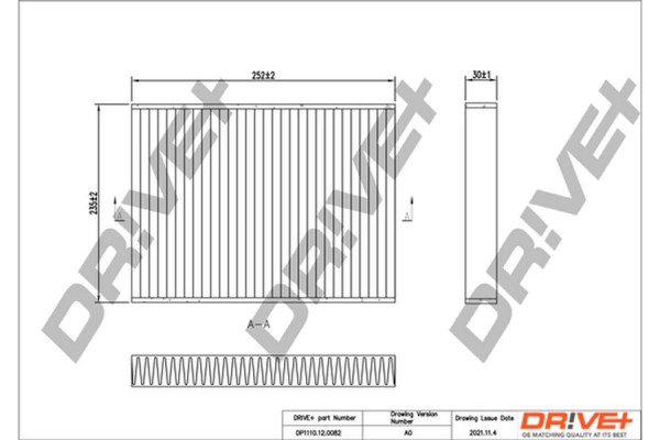 Dr!ve+ Φίλτρο, Αέρας Εσωτερικού Χώρου - DP1110.12.0082