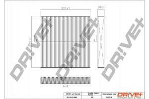 Dr!ve+ Φίλτρο, Αέρας Εσωτερικού Χώρου - DP1110.12.0083