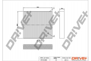 Dr!ve+ Φίλτρο, Αέρας Εσωτερικού Χώρου - DP1110.12.0084