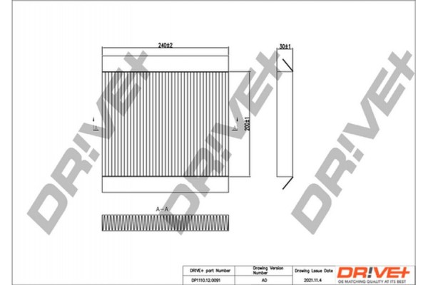 Dr!ve+ Φίλτρο, Αέρας Εσωτερικού Χώρου - DP1110.12.0091