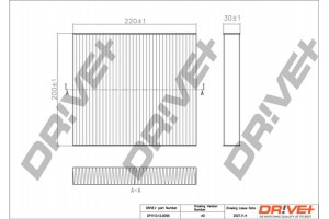 Dr!ve+ Φίλτρο, Αέρας Εσωτερικού Χώρου - DP1110.12.0095