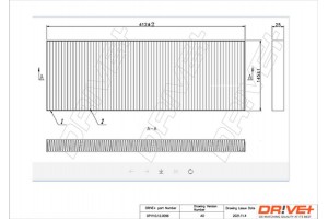 Dr!ve+ Φίλτρο, Αέρας Εσωτερικού Χώρου - DP1110.12.0096