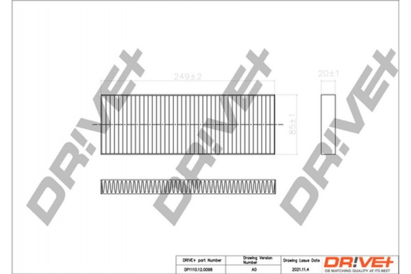 Dr!ve+ Φίλτρο, Αέρας Εσωτερικού Χώρου - DP1110.12.0098 Dr!ve+ Φίλτρο, Αέρας Εσωτερικού Χώρου - DP1110.12.0098