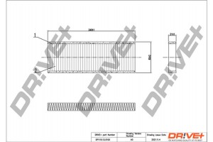 Dr!ve+ Φίλτρο, Αέρας Εσωτερικού Χώρου - DP1110.12.0100