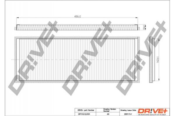 Dr!ve+ Φίλτρο, Αέρας Εσωτερικού Χώρου - DP1110.12.0101