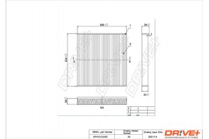 Dr!ve+ Φίλτρο, Αέρας Εσωτερικού Χώρου - DP1110.12.0103