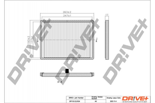 Dr!ve+ Φίλτρο, Αέρας Εσωτερικού Χώρου - DP1110.12.0104