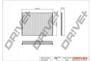 Dr!ve+ Φίλτρο, Αέρας Εσωτερικού Χώρου - DP1110.12.0108