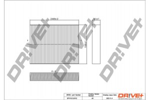 Dr!ve+ Φίλτρο, Αέρας Εσωτερικού Χώρου - DP1110.12.0112