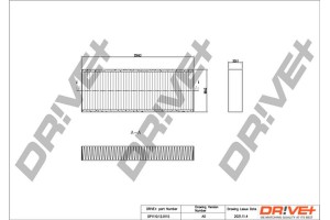 Dr!ve+ Φίλτρο, Αέρας Εσωτερικού Χώρου - DP1110.12.0115