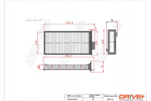 Dr!ve+ Φίλτρο, Αέρας Εσωτερικού Χώρου - DP1110.12.0117