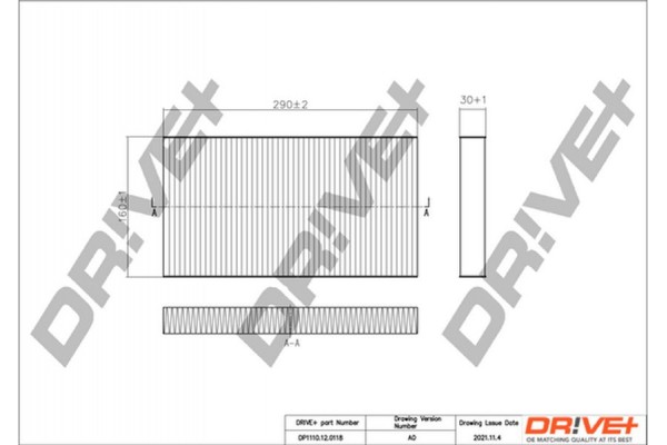 Dr!ve+ Φίλτρο, Αέρας Εσωτερικού Χώρου - DP1110.12.0118