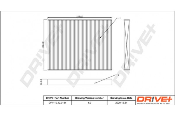 Dr!ve+ Φίλτρο, Αέρας Εσωτερικού Χώρου - DP1110.12.0131