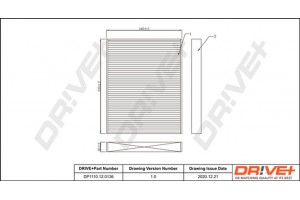 Dr!ve+ Φίλτρο, Αέρας Εσωτερικού Χώρου - DP1110.12.0136