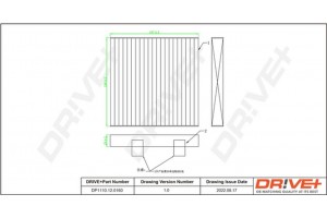 Dr!ve+ Φίλτρο, Αέρας Εσωτερικού Χώρου - DP1110.12.0160