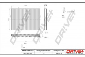 Dr!ve+ Φίλτρο, Αέρας Εσωτερικού Χώρου - DP1110.12.0221