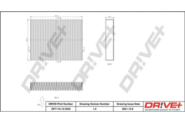 Dr!ve+ Φίλτρο, Αέρας Εσωτερικού Χώρου - DP1110.12.0246 Dr!ve+ Φίλτρο, Αέρας Εσωτερικού Χώρου - DP1110.12.0246