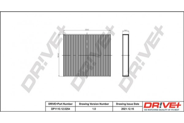 Dr!ve+ Φίλτρο, Αέρας Εσωτερικού Χώρου - DP1110.12.0254 Dr!ve+ Φίλτρο, Αέρας Εσωτερικού Χώρου - DP1110.12.0254