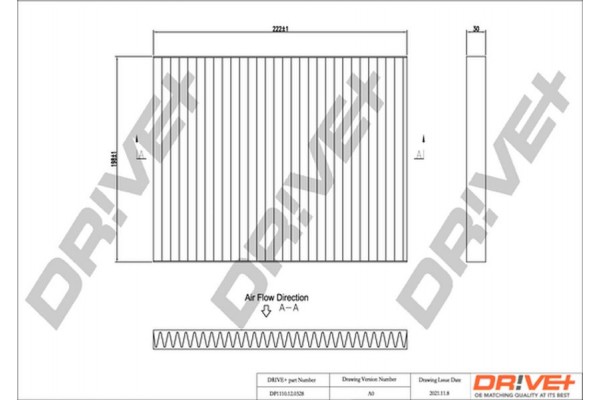 Dr!ve+ Φίλτρο, Αέρας Εσωτερικού Χώρου - DP1110.12.0328