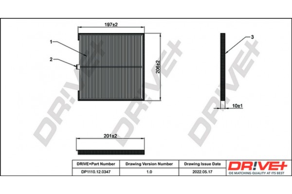Dr!ve+ Φίλτρο, Αέρας Εσωτερικού Χώρου - DP1110.12.0347 Dr!ve+ Φίλτρο, Αέρας Εσωτερικού Χώρου - DP1110.12.0347