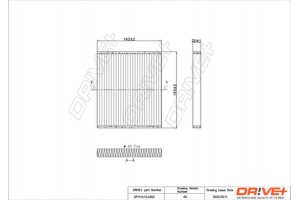 Dr!ve+ Φίλτρο, Αέρας Εσωτερικού Χώρου - DP1110.12.0362