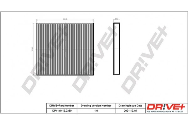 Dr!ve+ Φίλτρο, Αέρας Εσωτερικού Χώρου - DP1110.12.0380