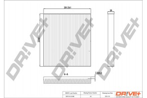 Dr!ve+ Φίλτρο, Αέρας Εσωτερικού Χώρου - DP1110.12.0388